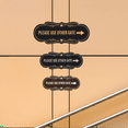 thumbnail image 4 of Signs ByLITA Designer Please Use Other Gate Sign (Black) - Large, 4 of 8