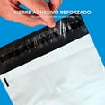thumbnail image 4 of Bolsas para Envíos en Paqueteria | Pack de 100 | Color Blanco | Bolsas para Entregar tus Ventas y Pedidos | Resistentes, 4 of 4
