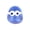 Blue-1, variant on 1PC Big Eyed Monster Stress Balls for All Ages,Squeezing Fidget Toys,Stress Relief Squish Balls,Vent Mood and Improve Focus,Hand Grip Pressure Balls for Daily Life,Desktop Decor Gift,1*1.2in.