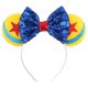 thumbnail image 1 of Foeran Mouse Ears Headbands Shiny Bows Mouse Ears Glitter Party Princess Decoration Cosplay Costume for Girls Women (moon blue), 1 of 4