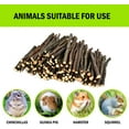 thumbnail image 3 of AURORA TRADE Natural Apple Sticks Pet Snacks Chew Toys for Guinea Pigs Chinchilla Squirrel Rabbits Hamster Guinea Pigs, 20/40/60PCS, 3 of 7