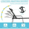 thumbnail image 3 of EROMMY Patio Chaise Lounge, Set of 2 Outdoor Lounge Chair, for Beach Pool Sunbathing Lawn Pool Lounge Chairs Outside Tanning Chairs for All Weather, 3 of 7