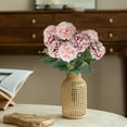 thumbnail image 2 of VQPeo Artificial Peony Flowers, Silk Peonies Flowers Fake Peonies Artificial Flowers Peonies Hydrangea Bouquet for Centerpiece Table Wedding Party Home Decor, 2 of 5