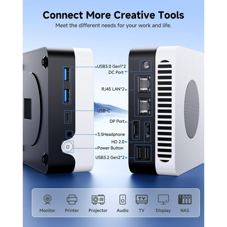 CHUWI LarkBox X Mini PC,512GB SSD 12GB RMA,Intel 12th Gen N100(up