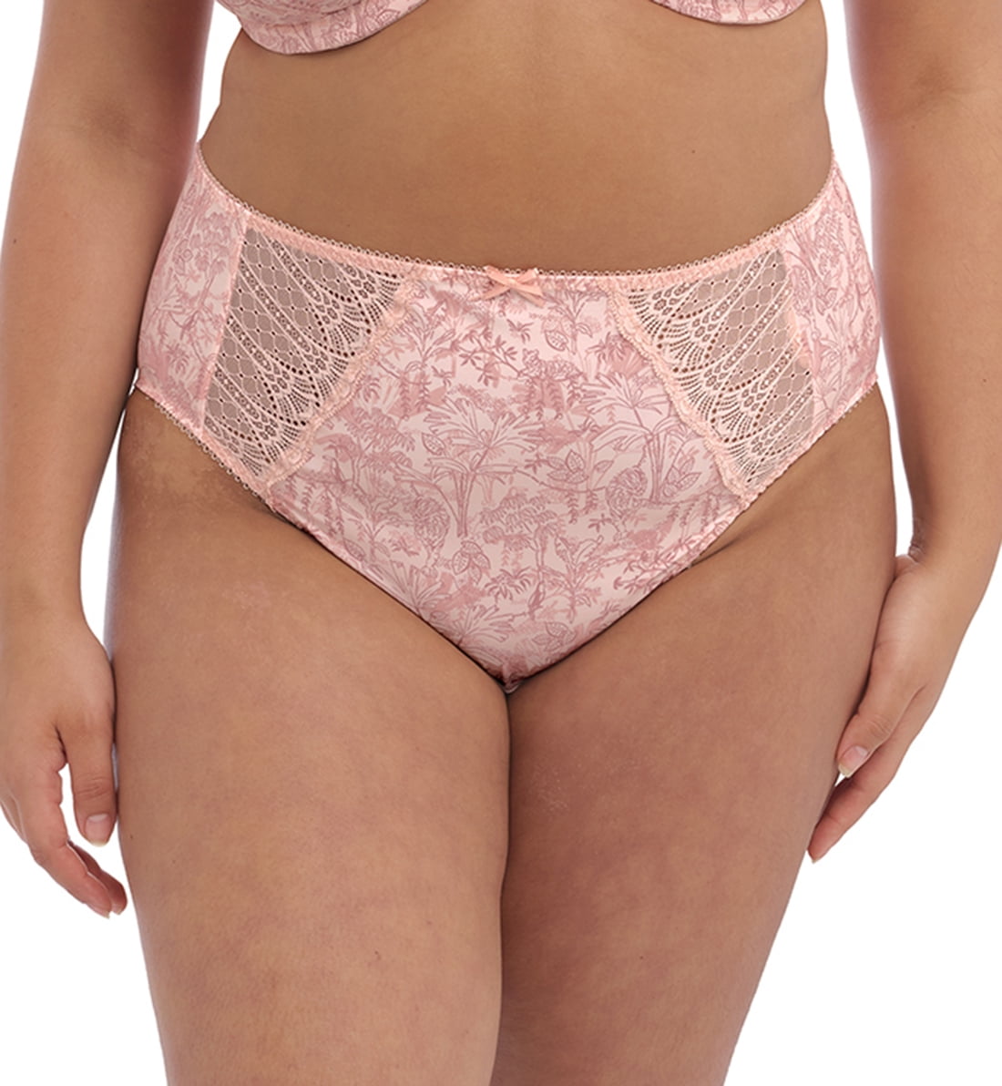 Elomi Womens Plus Size Charley Cheeky Mid-Rise Brazilian Brief 