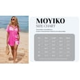 thumbnail image 7 of MOYIKO Swimsuit Coverup for Women Silk Stain Summer Tops Bathing Suit Cover Up Button Down Shirts Beach Outfits Dress, 7 of 7