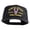 Black, variant on Purple Heart Vietnam Veteran Combat Wounded Patched Solid Cotton Twill 5 Panel Prostyle Snap Cap - Black OSFM