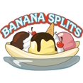 thumbnail image 1 of Banana Splits 8 Pouces Décalcomanie de Concession Chariot Remorque Support Autocollant Équipement, 1 of 2