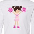 thumbnail image 4 of Inktastic Cheerleaders, Cute Girl, Brown Hair, Cheerleading Long Sleeve Youth T-Shirt, 4 of 5