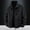 Black, variant on Men's Polar Lined Jacket Warm Full Zip Up Thick Jacket Soft Outwear Winter Coat with Zipper Pocket,For men in autumn and winter, there are warm, thickened jackets, warm jackets