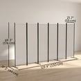 thumbnail image 3 of HOMCOM 6 Panel Room Divider, Folding Privacy Screen, Beige, 3 of 10