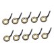 thumbnail image 4 of Juego de 10 anillos guía para caña de pescar, para pesca en barco. Oro 8, 4 of 9