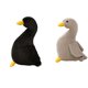 thumbnail image 1 of 2x Muñecos de peluche de pato para bebé, ideales para la cuna o como regalo de cumpleaños. 30cm Gris 40cm Negro, 1 of 9