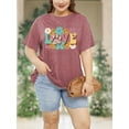 thumbnail image 6 of XCHQRTI Plus Size Daisy Women Tshirt Graphic Oversized Tees Short Sleeve Casual Tee, 6 of 8