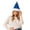 Light Blue, variant on SYMOID Green Plush Santa Hat with Golden Bells, Unisex Christmas Party Costume Hats,Size Free Size