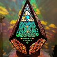 thumbnail image 1 of Bohemian Mosaic Starry Sky Floor Projections Lamp Table Bedside Light, 1 of 5