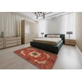 thumbnail image 5 of Ahgly Company Machine Washable Indoor Square Abstract Tomato Red Area Rugs, 8' Square, 5 of 7