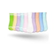 thumbnail image 4 of Wonder Nation, Girls Ankle Icon Socks, 10-Pack, Sizes S-L, 4 of 16