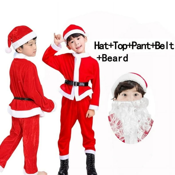 Disfraz de Papa Noel de Navidad para ninas tutu de Cosplay para ninos vestidos rojos ropa con sombrero regalo de fiesta de Carnaval Walmart en linea