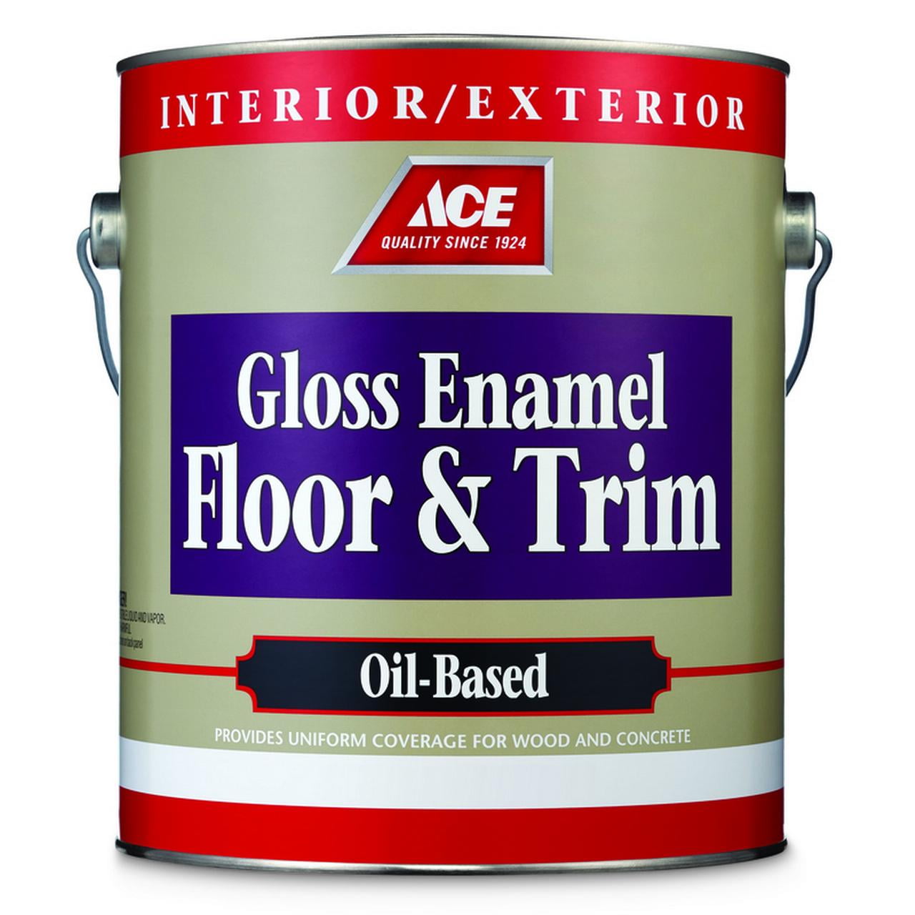 Ace Gloss White Oil Based Enamel Floor Trim Paint 1 Gal Walmart Com Walmart Com