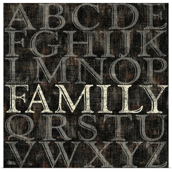 Great BIG Canvas | Rolled Sparx Studio Poster Print entitled Alphabet I