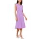 thumbnail image 4 of Vestido sin mangas Allegra K para mujer, vestido midi plisado de cuello en V con botones, color púrpura, 4 of 6