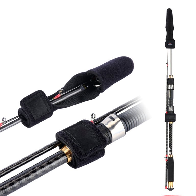 walmart fishing rod sleeves Fishing Rod Protector Sleeve Reel Cover Hook Loop Fastener Baitcasting Rod  Guard Outdoor Angling Accessory Gear
