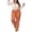 Orange, variant on Flared Pants Women High Waisted Fringe Tassel Side Stretch Slim Bootcut Leggings