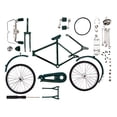 thumbnail image 1 of TISHITA Retro Bike Model Tabletop Decor Simulation Delicate Mountain Bike Detachable for detachable green, 1 of 7