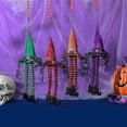 thumbnail image 5 of Colgante de Halloween, sombrero de bruja, pierna larga con luz Led, adorno brillante para fiesta en casa, decoración de fondo de árbol, 5 of 5