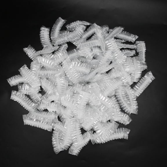 LAFGUR Disposable Ear Protectors,Waterproof Ear Covers,100PCS Disposable Elastic Water‑Proof Ear Covers Salon Hair Dye Earmuffs Ear Protectors