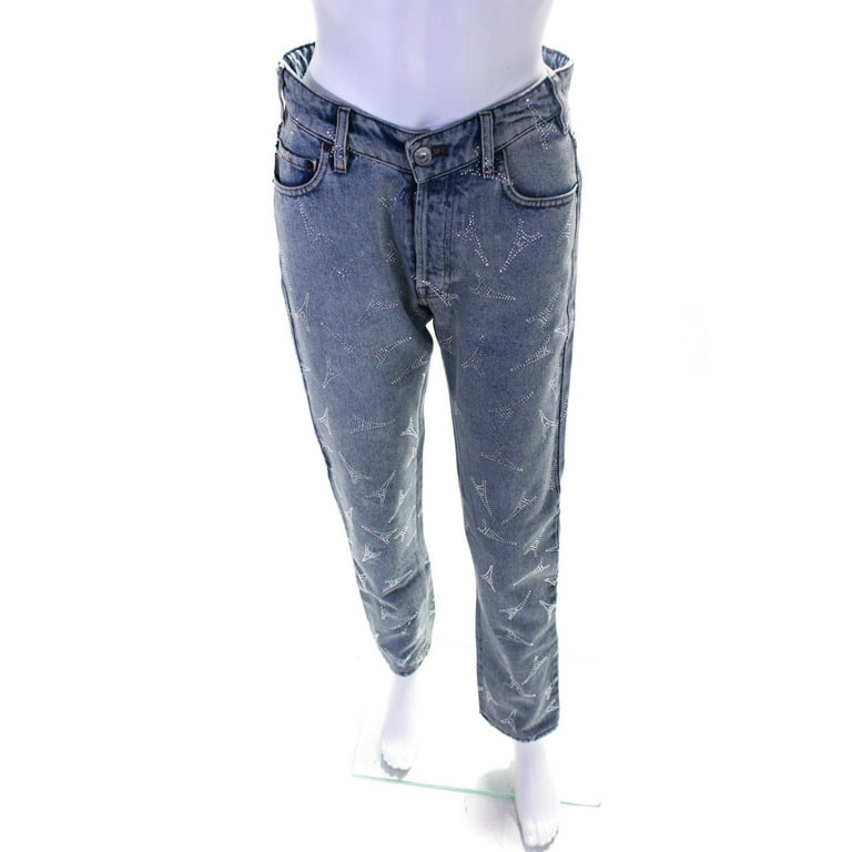 Pre-owned|Balenciaga Slim Straight Jeans Light Blue Size 27 - Walmart.com