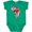Kelly Green, variant on Inktastic Black History Month Ink Print African Heart Boys or Girls Baby Bodysuit