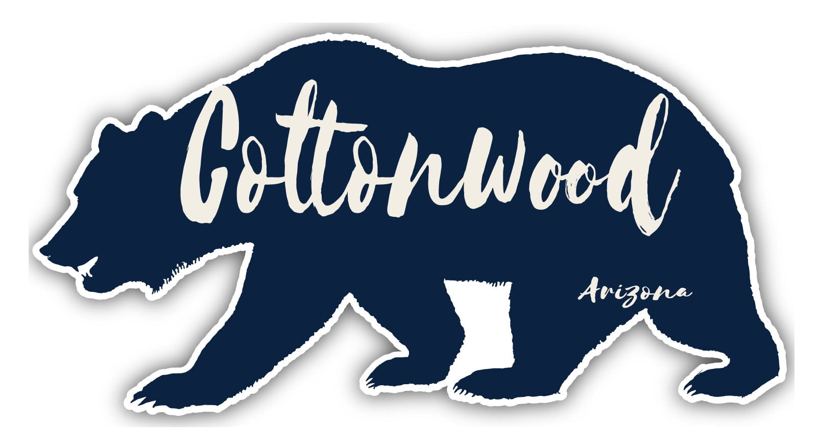 Cottonwood Idaho Souvenir 4Inch Vinyl Decal Sticker Bear Design