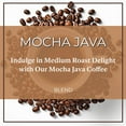Mocha Java, Medium Roas, Whole Bean , 16Ounce Bag Café en grano osado
