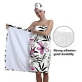 thumbnail image 5 of Colevkie Women 2 Pieces Adjustable Absorbent Bath Skirt & Shower Cap Set Beach Towel Hair Drying Cap Bath Wrap Set Quick Drying Portable for Bathroom Sauna Printed Splash Ink Florals Pattern, 5 of 8