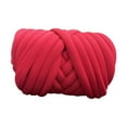 thumbnail image 4 of Hilo grueso de 250 g, diámetro de tubo de 2,5 cm, hilo gigante para crochet, suave, jumbo, tubular Rojo, 4 of 9