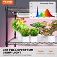 thumbnail image 2 of Plant Stand with Grow Light Grow Light Shelf with Cover and Thermometer Plant Shelf with Grow Light Full Spectrum Light Mini Plant Stand with Timer for Seed Starting ( s Light, 2 of 9