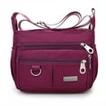 thumbnail image 1 of LHSHID Multi-pocket crossbody bag for women, nylon, shoulder messenger travel handbag with adjustable strap, 1 of 5
