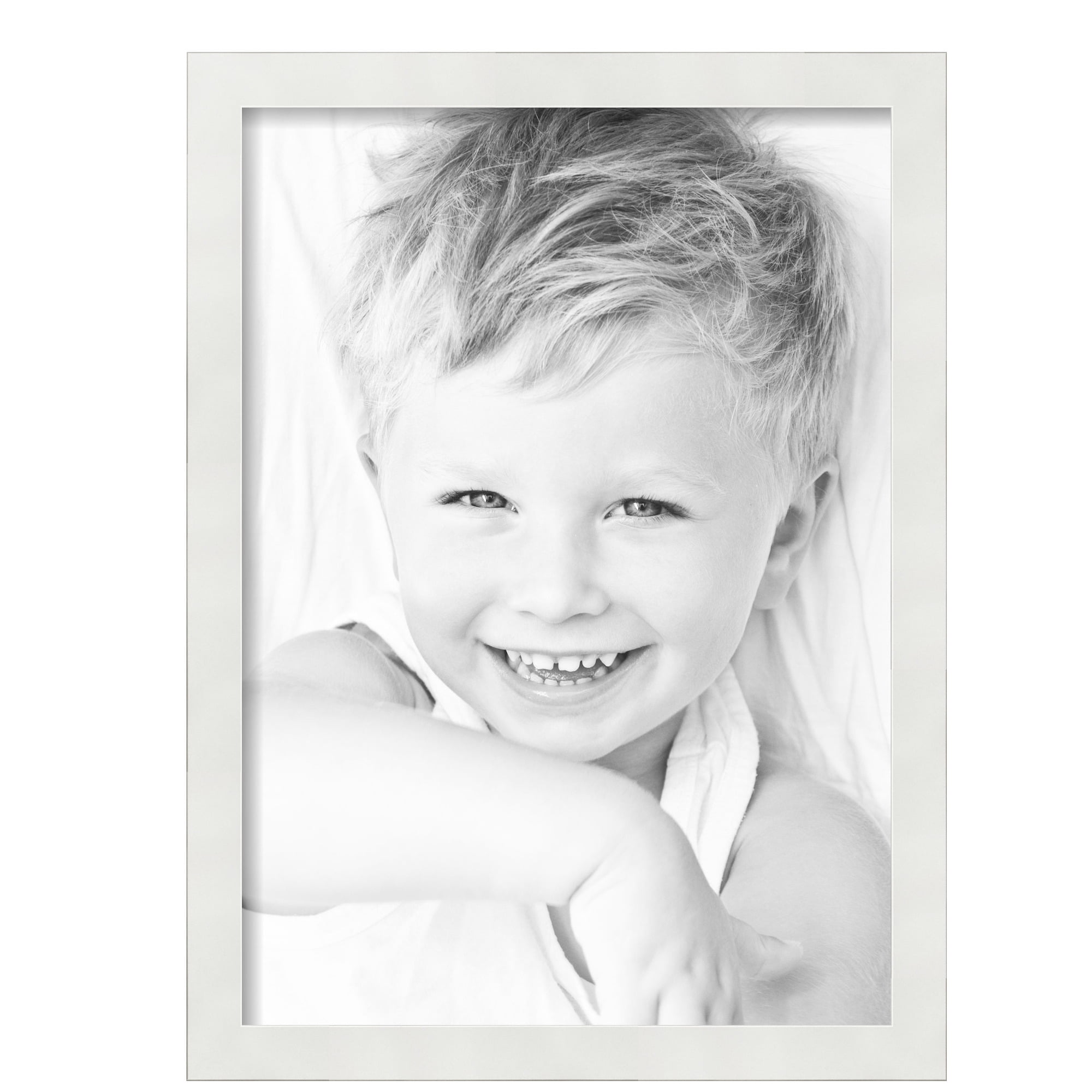 ArtToFrames 15" x 21" White Picture Frame, 15x21 inch White MDF Poster Frame (WOM-3930), Pack