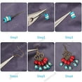 thumbnail image 4 of 1 Box DIY Make 10 Pairs Bohemian Chandelier Earrings Making Kit Including Chandelier Links Turquoise Beads Earring Findings for Women Beginners DIY Earring Jewelry Making Crafts, 4 of 9