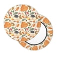 thumbnail image 2 of Lsque Autumn With Hedgehog Pattern Round Bar chair cushion covers Velvet Fabric Premium Comfort Protects from Scratches and Stains for 14-17 Inch Chair-14 inch, 2 of 7
