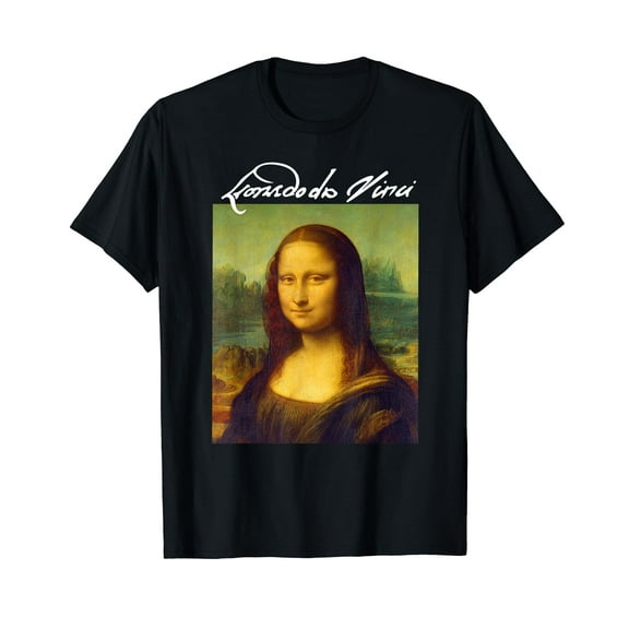 Famous Painting Mona Lisa Art of Leonardo da Vinci Artist T-Shirt