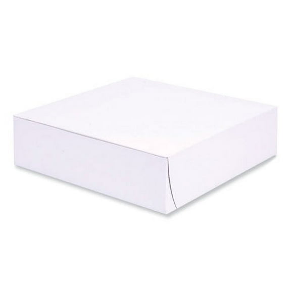Bakery Boxes, Standard, 9 X 9 X 2.5, White, Paper, 250/carton | Bundle of 2 Cartons