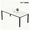 Marble + Black, variant on 71" Industrial Dining Table for 4-6 People, Rectangular Wood Table with Metal Legs, Mortise Tenon, Rounded Corners for Dining Room Home Office - Black + Retro