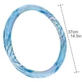 thumbnail image 4 of Christmas Snowflakes 14.5 Inch Printing PVC Leather Car Wheel Covers Steering Wheel Covers Auto Accessories, 4 of 6