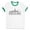 White/Kelly Green, variant on Skyline Buenos Aires Argentina Ringer Tee Shirt Unisex Large White/Black