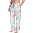 thumbnail image 3 of Kdxio Colorful Seashells1 Print Men's Sleep Pajama Pant Lounge Pants with Pockets, 3 of 8