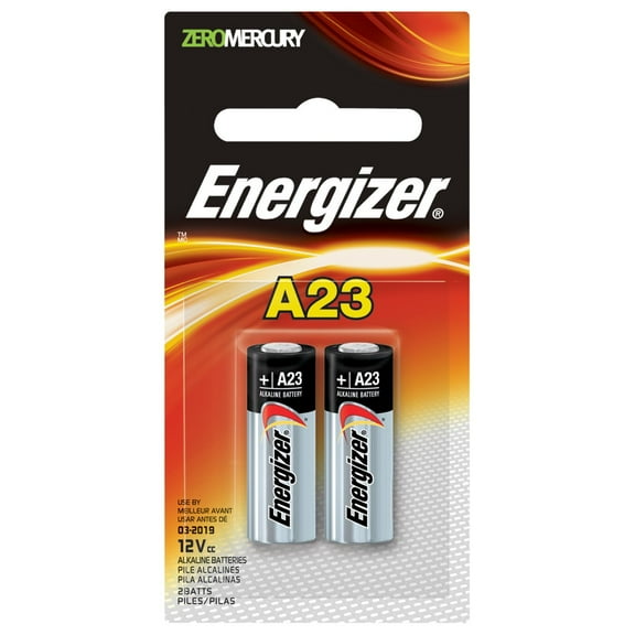 Energizer A23 Battery, 12 Volt - 2 Pack