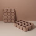 thumbnail image 3 of 12 Grid Ice Cube Mold Silicone Ice Cube Tray Square Tray Mould Easy Release Silicone Ice Cube Forms Bar Kitchen Accessories, 3 of 10